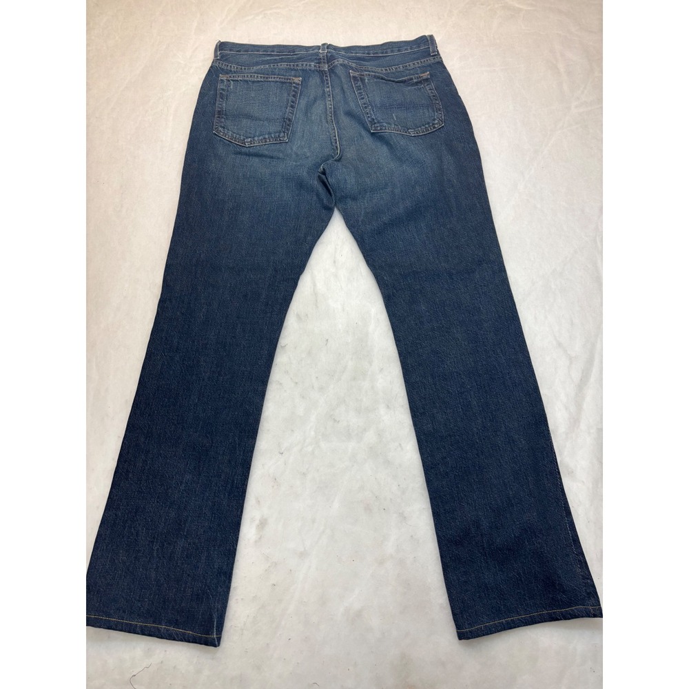 J Crew 35/36 Mens Dark Wash Straight Leg Denim Jeans - Picture 11 of 14